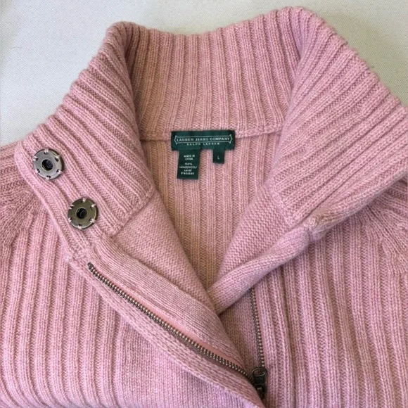 Lauren Jean Company Vtg Lambwool Heavyweight Knitted Sweater Women’s Size Large - Picture 7 of 13